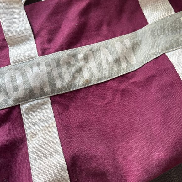vintage 'the canvas duck' company sports duffel bag cowichan thunderettes * - Picture 2 of 14